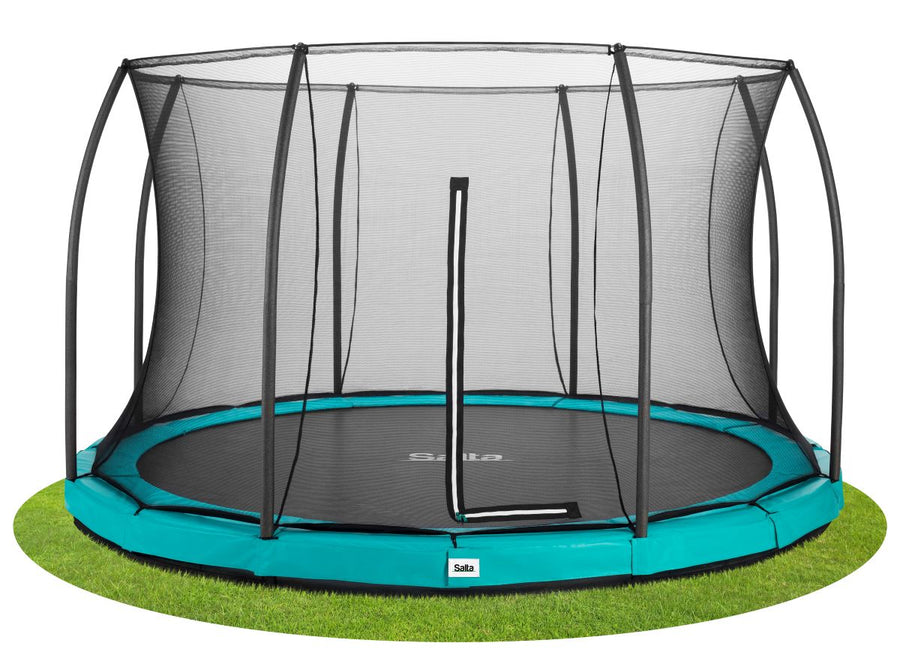 Salta Trampolin Comfort Edition Ground - 427cm - Rund Grün - machsport