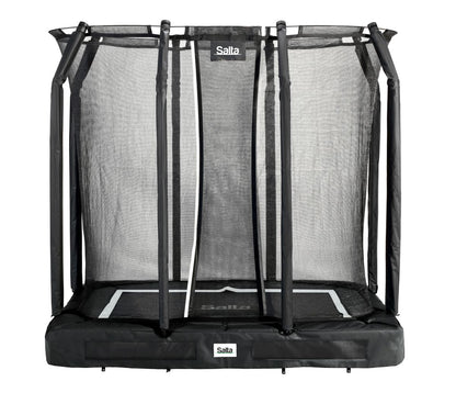 Salta Trampolin Premium Ground - 214x153cm - Rechteckig Schwarz - machsport
