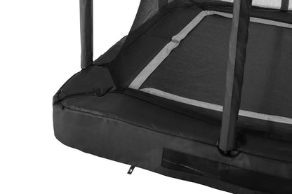 Salta Trampolin Premium Ground - 214x153cm - Rechteckig Schwarz - machsport