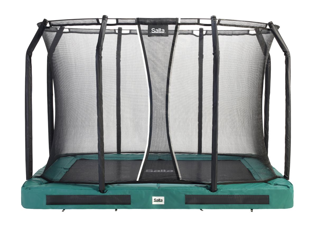 Salta Trampolin Premium Ground - 305x214cm - Rechteckig Grün - machsport – Bild 