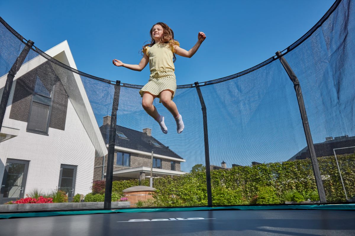 Salta Trampolin Premium Ground - 366cm - Rund Grün - machsport