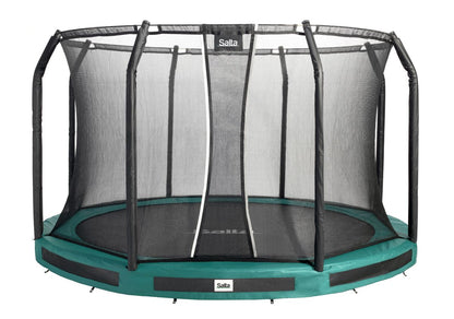 Salta Trampolin Premium Ground - 396cm - Rund Grün - machsport