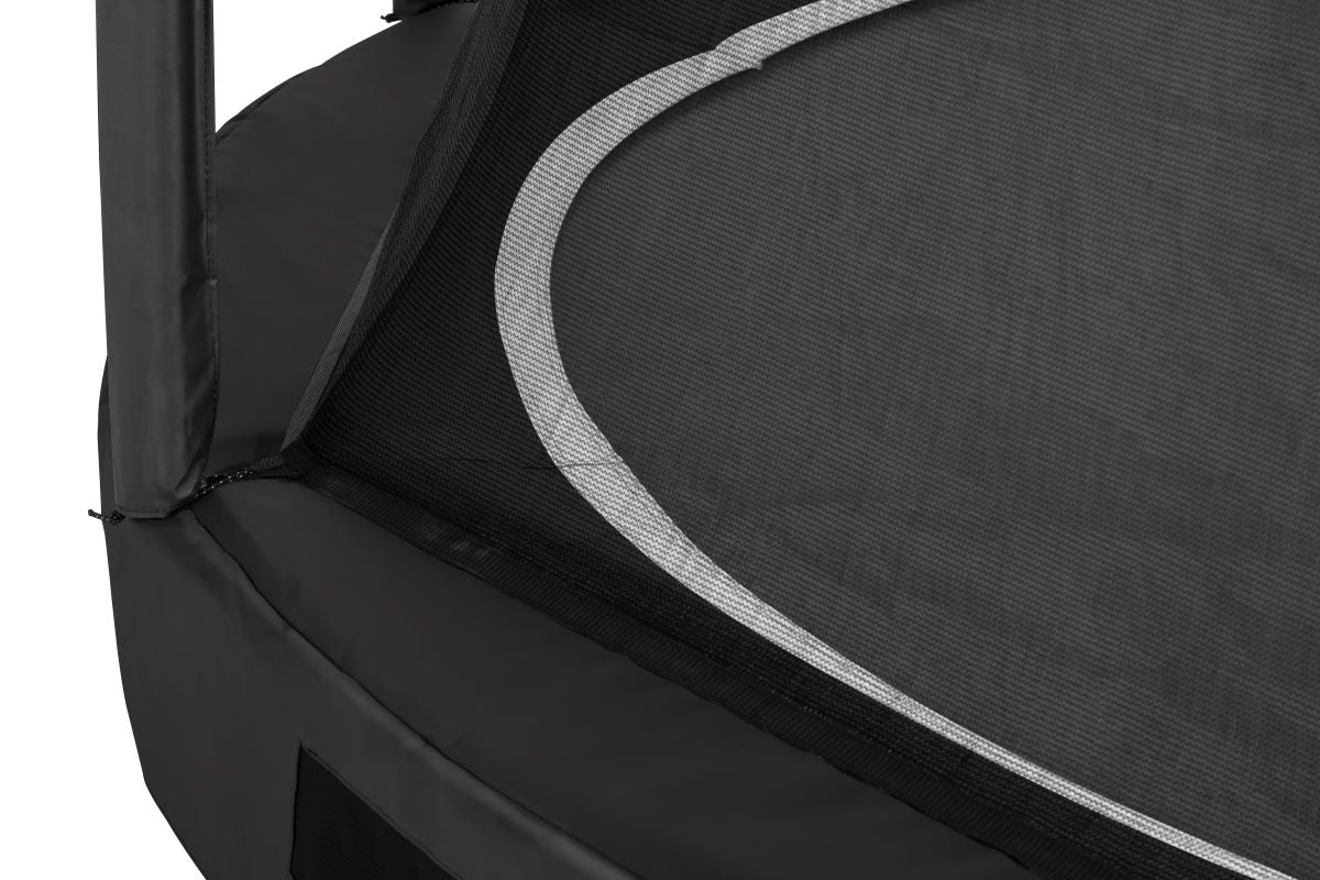Salta Trampolin Premium Ground - 396cm - Rund Schwarz - machsport – Bild 