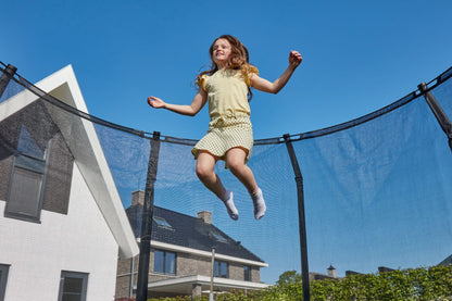 Salta Trampolin Premium Ground - 396cm - Rund Schwarz - machsport
