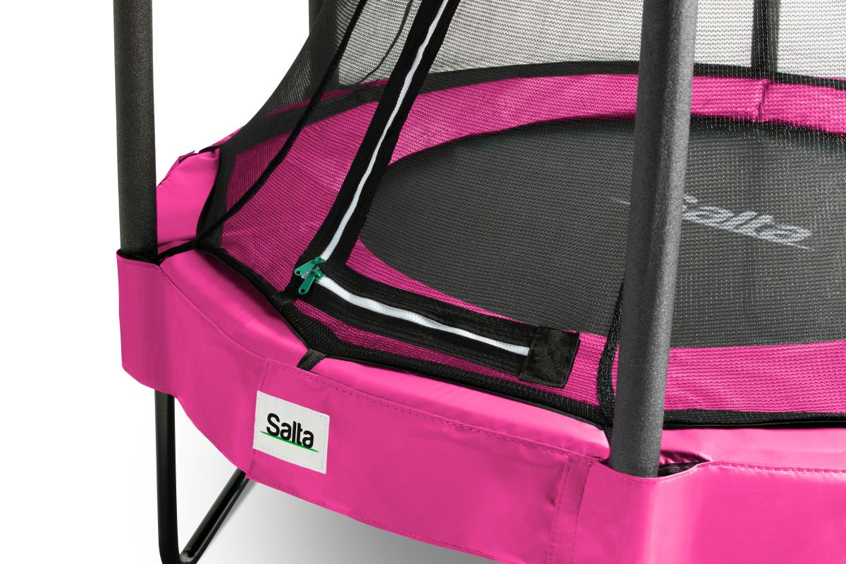 Salta Trampolin Comfort Edition - 153cm - Rund Pink - machsport – Bild 