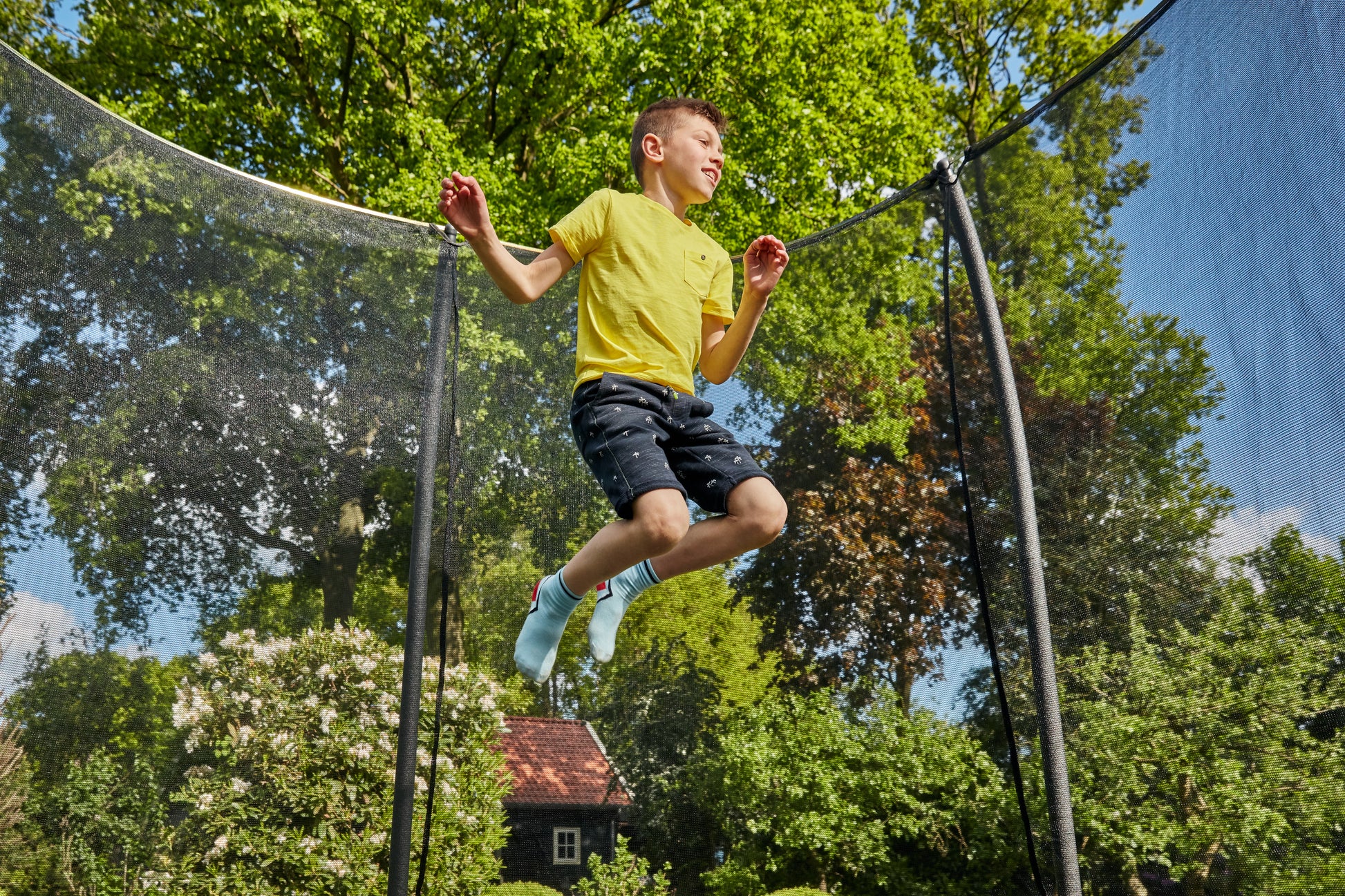 Salta Trampolin Comfort Edition - 213cm - Rund Grün - machsport – Bild 