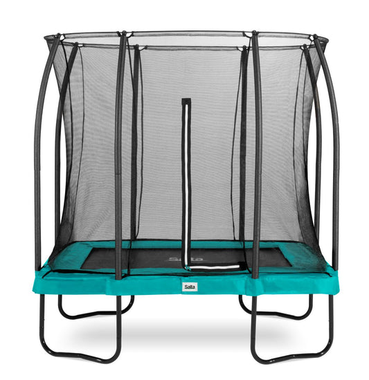 Salta Trampolin Comfort Edition - 214x153cm - Rechteckig Grün – 214x153 cm / Grün / Rechteckig