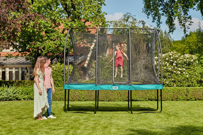 Salta Trampolin Comfort Edition - 214x153cm - Rechteckig Grün - machsport