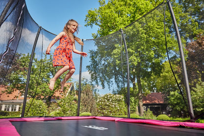 Salta Trampolin Comfort Edition - 214x153cm - Rechteckig Pink - machsport