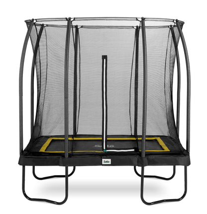 Salta Trampolin Comfort Edition - 214x153cm - Rechteckig Schwarz - machsport