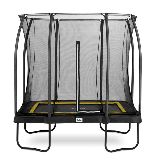Salta Trampolin Comfort Edition - 214x153cm - Rechteckig Schwarz – 214x153 cm / Schwarz / Rechteckig