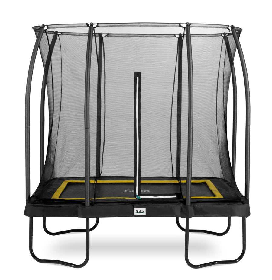 Salta Trampolin Comfort Edition - 214x153cm - Rechteckig Schwarz - machsport