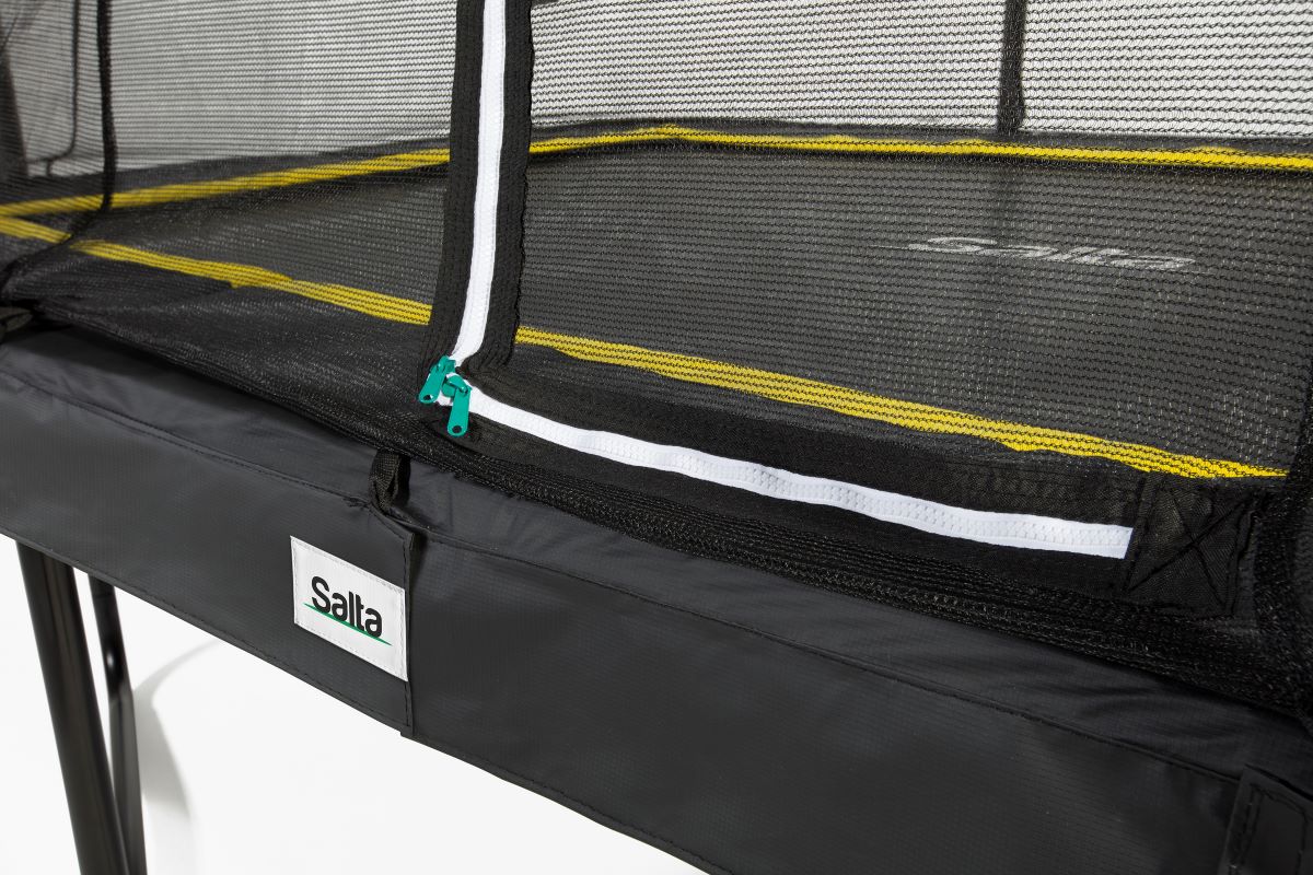 Salta Trampolin Comfort Edition - 214x153cm - Rechteckig Schwarz - machsport