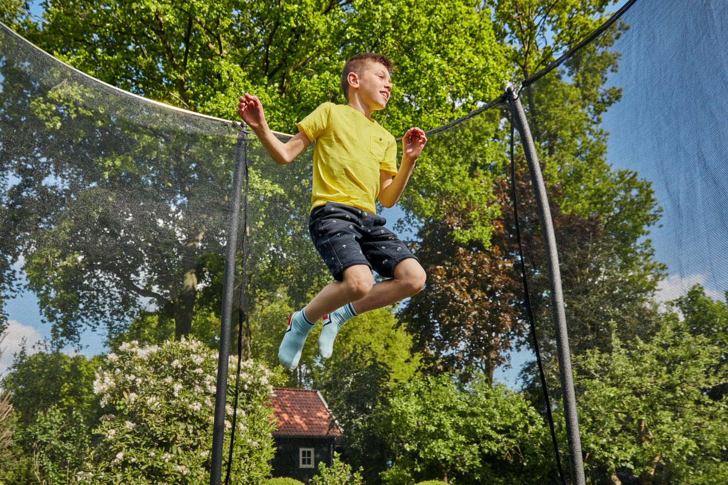 Salta Trampolin Comfort Edition - 251cm - Rund Grün - machsport