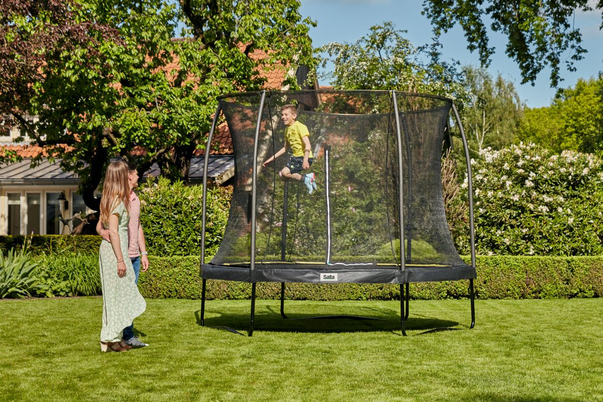 Salta Trampolin Comfort Edition - 427cm - Rund Schwarz - machsport