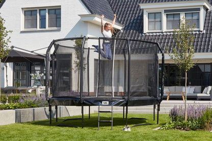 Salta Trampolin First Class - 427cm - Rund Schwarz - machsport