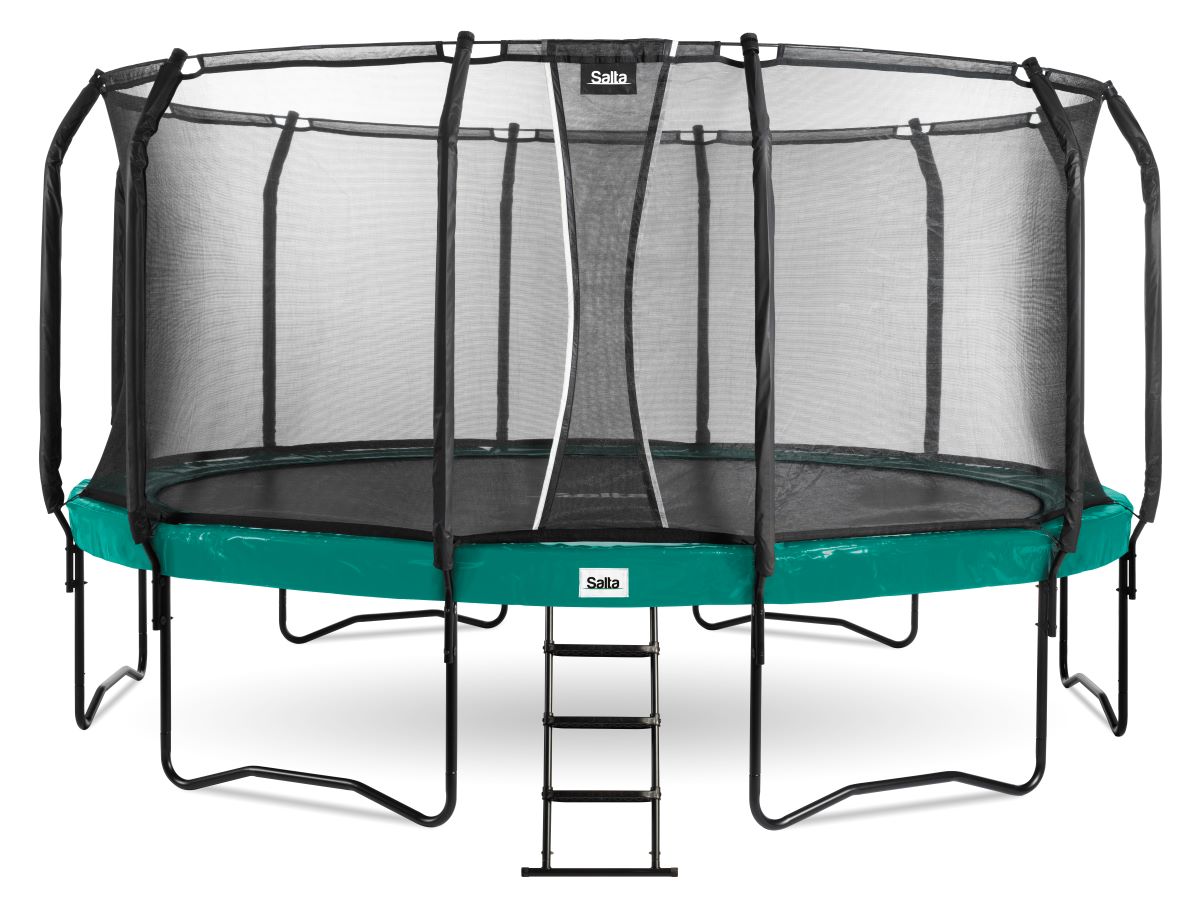 Salta Trampolin First Class - 487cm - Rund Grün - machsport – Bild 