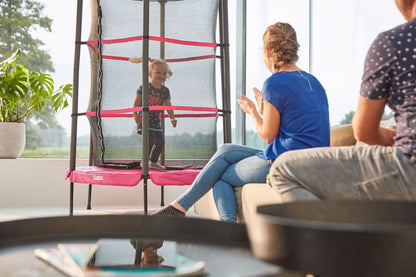 Salta Trampolin Junior - 140cm - Rund Pink - machsport