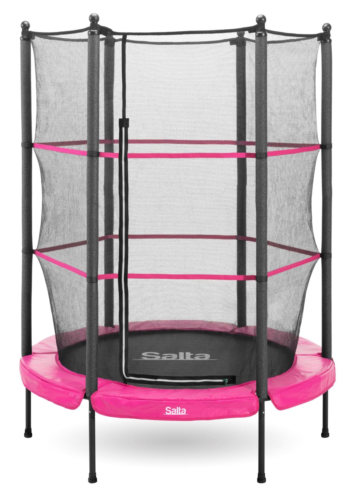 Salta Trampolin Junior - 140cm - Rund Pink - machsport – Bild 