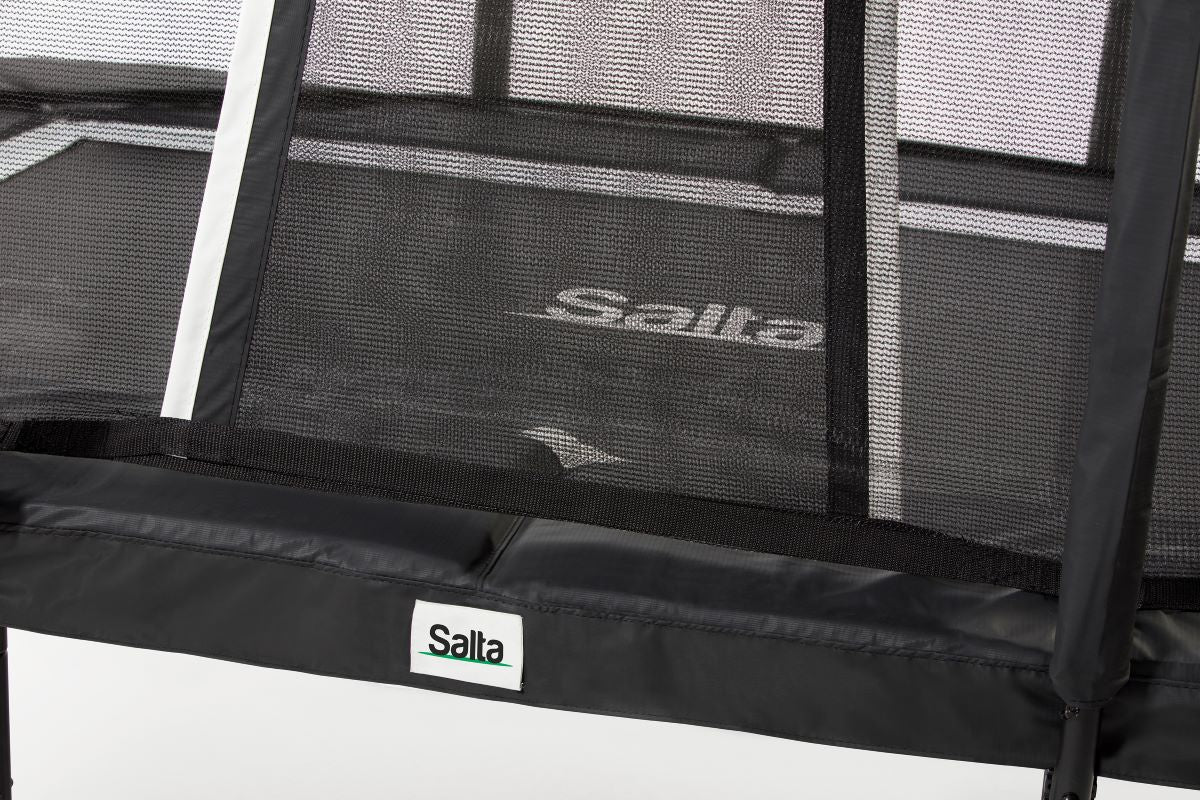 Salta Trampolin Premium Black Edition - 214x153cm - Rechteckig Schwarz - machsport – Bild 