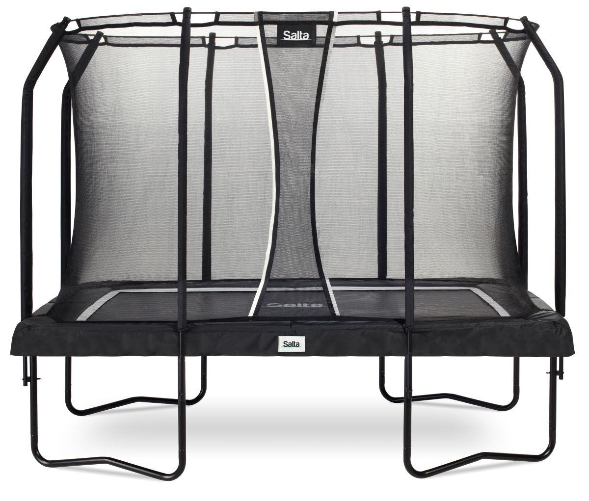 Salta Trampolin Premium Black Edition - 305x214cm - Rechteckig Schwarz - machsport – Bild 