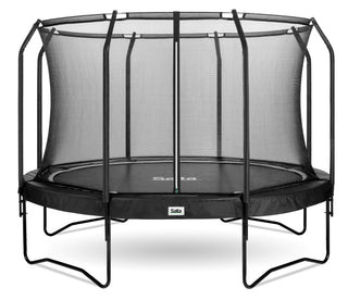 Salta Trampolin Premium Black Edition - 366cm - Rund Schwarz - machsport