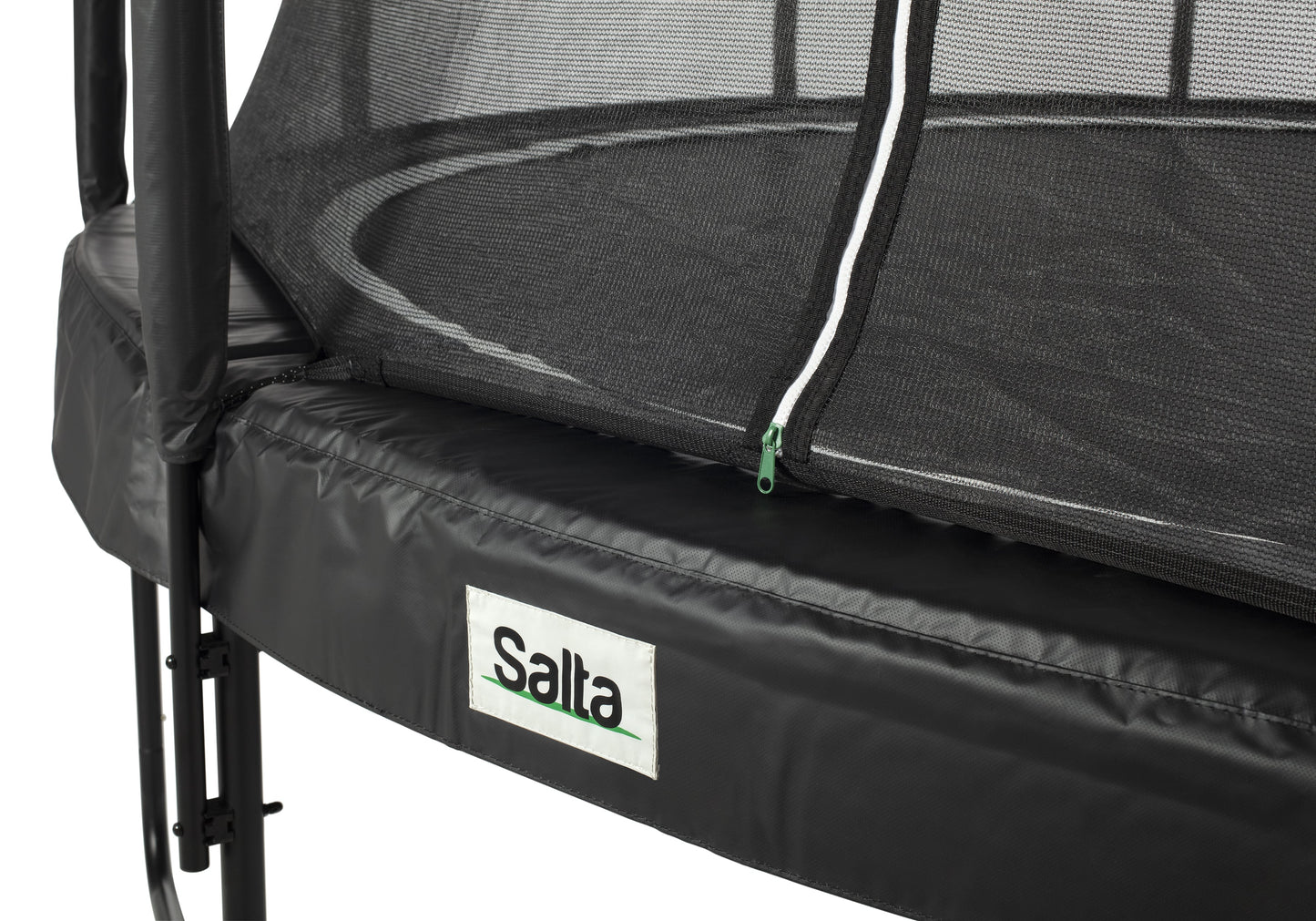 Salta Trampolin Premium Black Edition - 396cm - Rund Schwarz - machsport