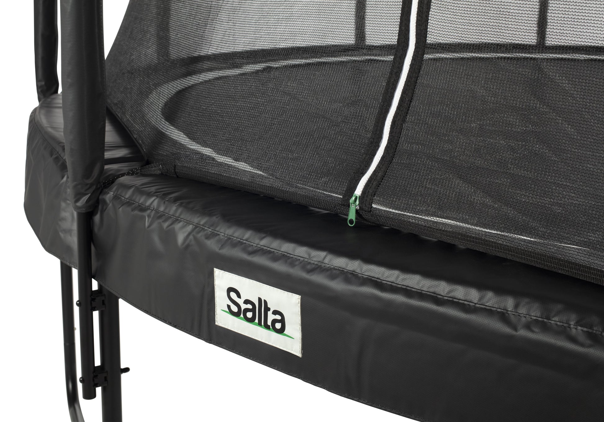 Salta Trampolin Premium Black Edition - 396cm - Rund Schwarz - machsport – Bild 