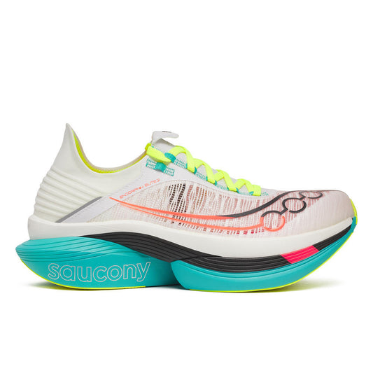Saucony Herrenlaufschuhe Endorphin Elite 2 – weiß / 42