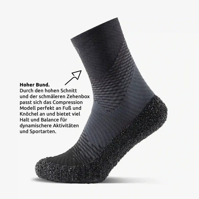 Skinners Sockenschuhe 2.0 compression anthracite - machsport – Bild 