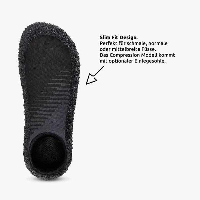 Skinners Sockenschuhe 2.0 compression anthracite - machsport