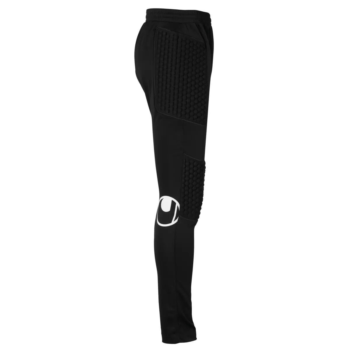 Uhlsport Torwarthose Standard, gepolsterte Torwarthose mit Fußschlaufen und elastischem Bund, schwarz - machsport