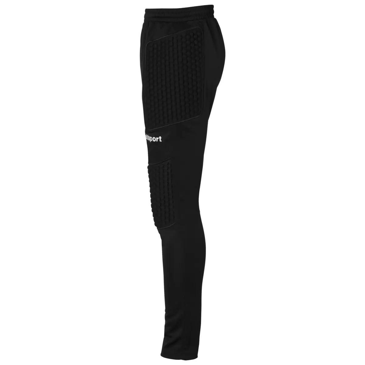Uhlsport Torwarthose Standard, gepolsterte Torwarthose mit Fußschlaufen und elastischem Bund, schwarz - machsport – Bild 