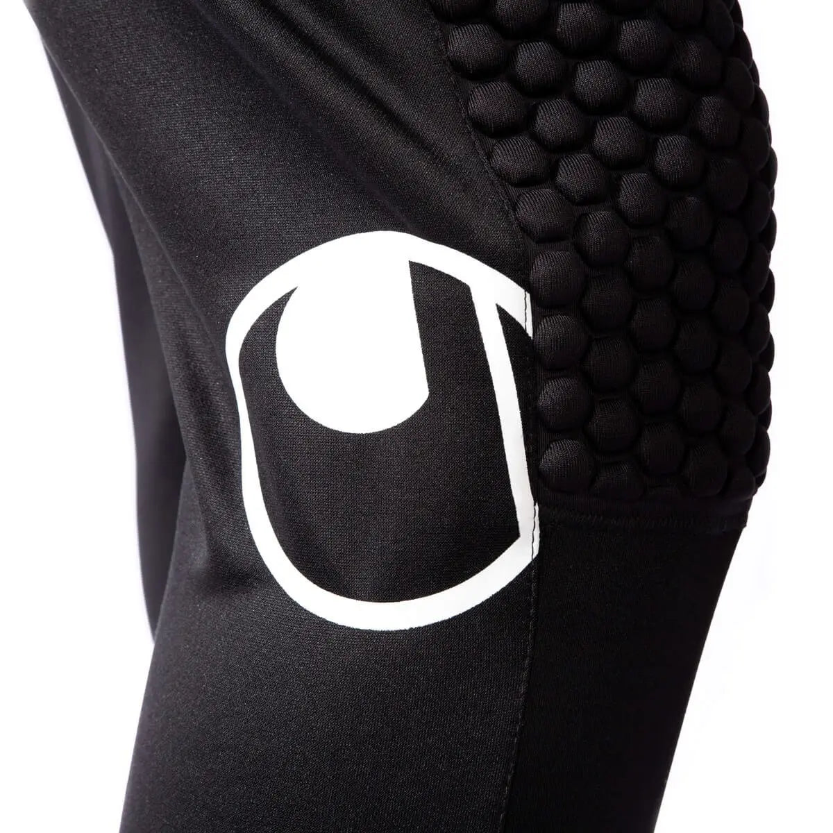 Uhlsport Torwarthose Standard, gepolsterte Torwarthose mit Fußschlaufen und elastischem Bund, schwarz - machsport