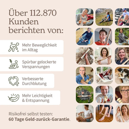 Styleholz Igelball-Roller mit Griff