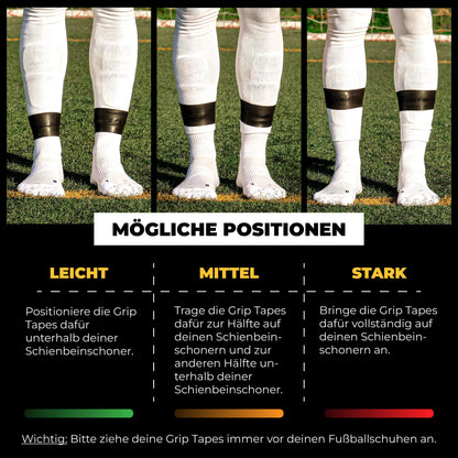 Tapedesign Schienbeinschoner x Paste Grip Tapes, grau - machsport