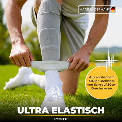 Tapedesign Schienbeinschoner x Paste Grip Tapes, grau - machsport – Bild 