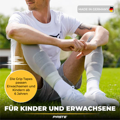 Tapedesign Schienbeinschoner x Paste Grip Tapes, grau - machsport