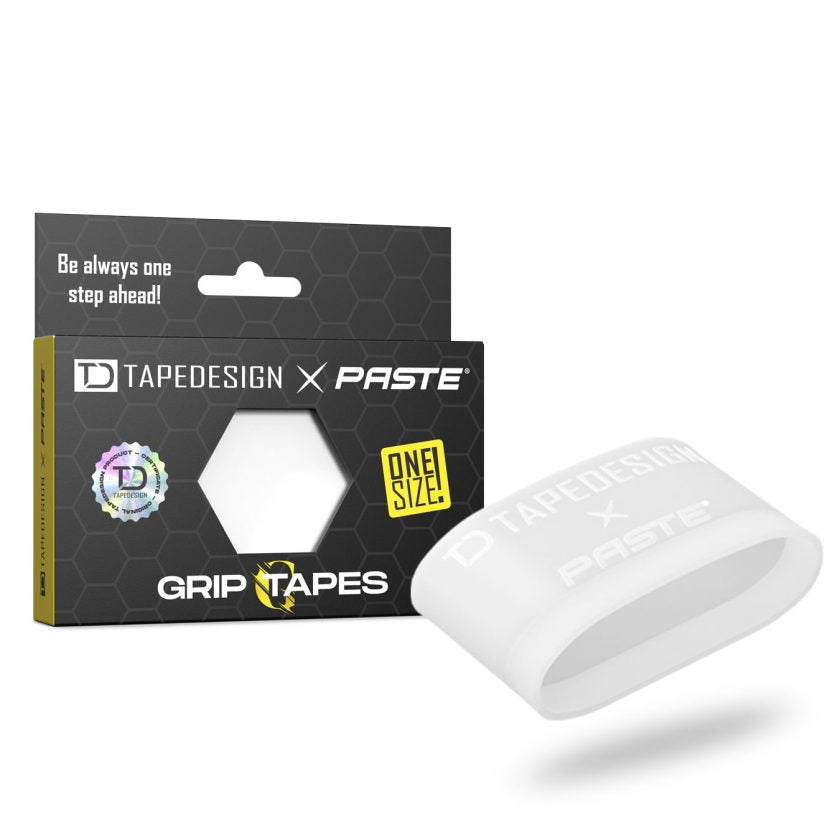 Tapedesign Schienbeinschoner x Paste Grip Tapes, Weiß - machsport