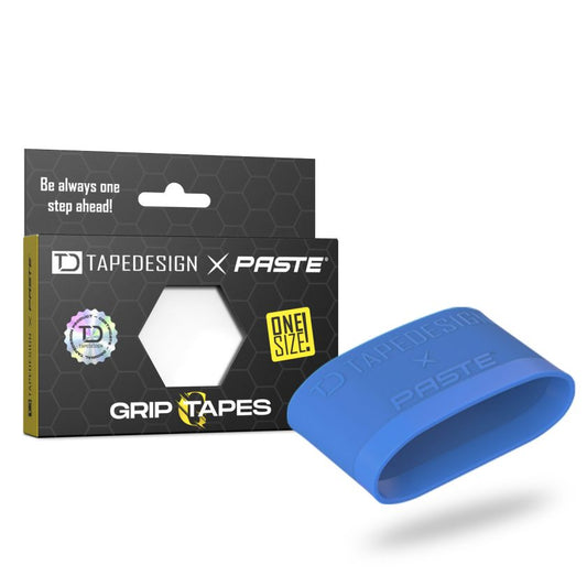 Tapedesign Schienbeinschonerhalter x Paste Grip Tapes, Blau – blau / ONE SIZE