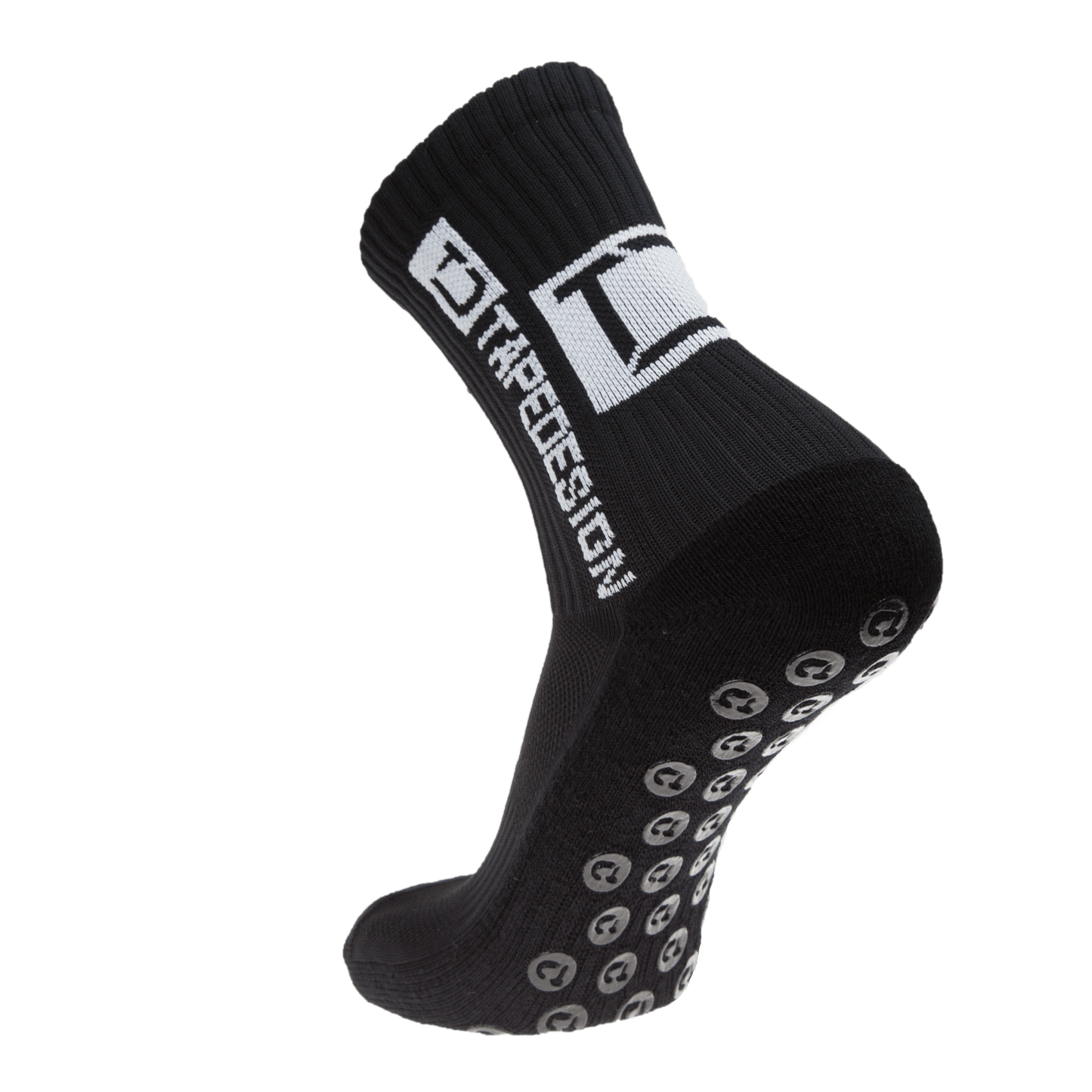 Tapedesign Socken schwarz - rutschfest, atmungsaktiv & perfekte Passform für Sport und Freizeit - machsport