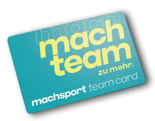 Teamkarte im Scheckkartenformat von machsport