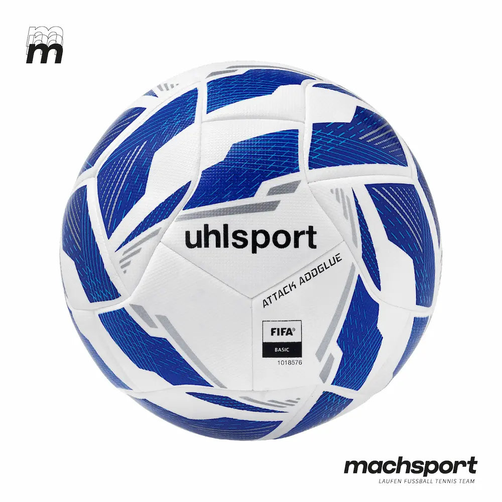 Fußball Attack Addglue von Uhlsport in Größe 5, hochwertiger Fußball für Training und Spiel, mit klassischem Design. – Bild 