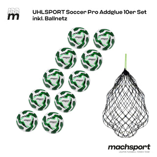 Uhlsport Soccer Pro Addglue 10er Set inkl. Ballnetz - machsport
