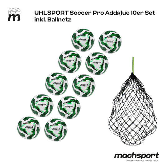 Uhlsport Soccer Pro Addglue 10er Set inkl. Ballnetz Größe 3, 4 und 5 – 3