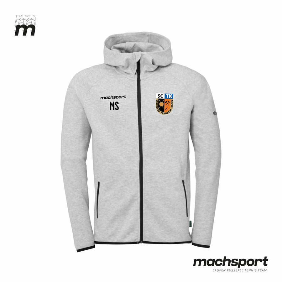 SC Tragwein/Kamig Freizeitjacke mit Kapuze grau - machsport