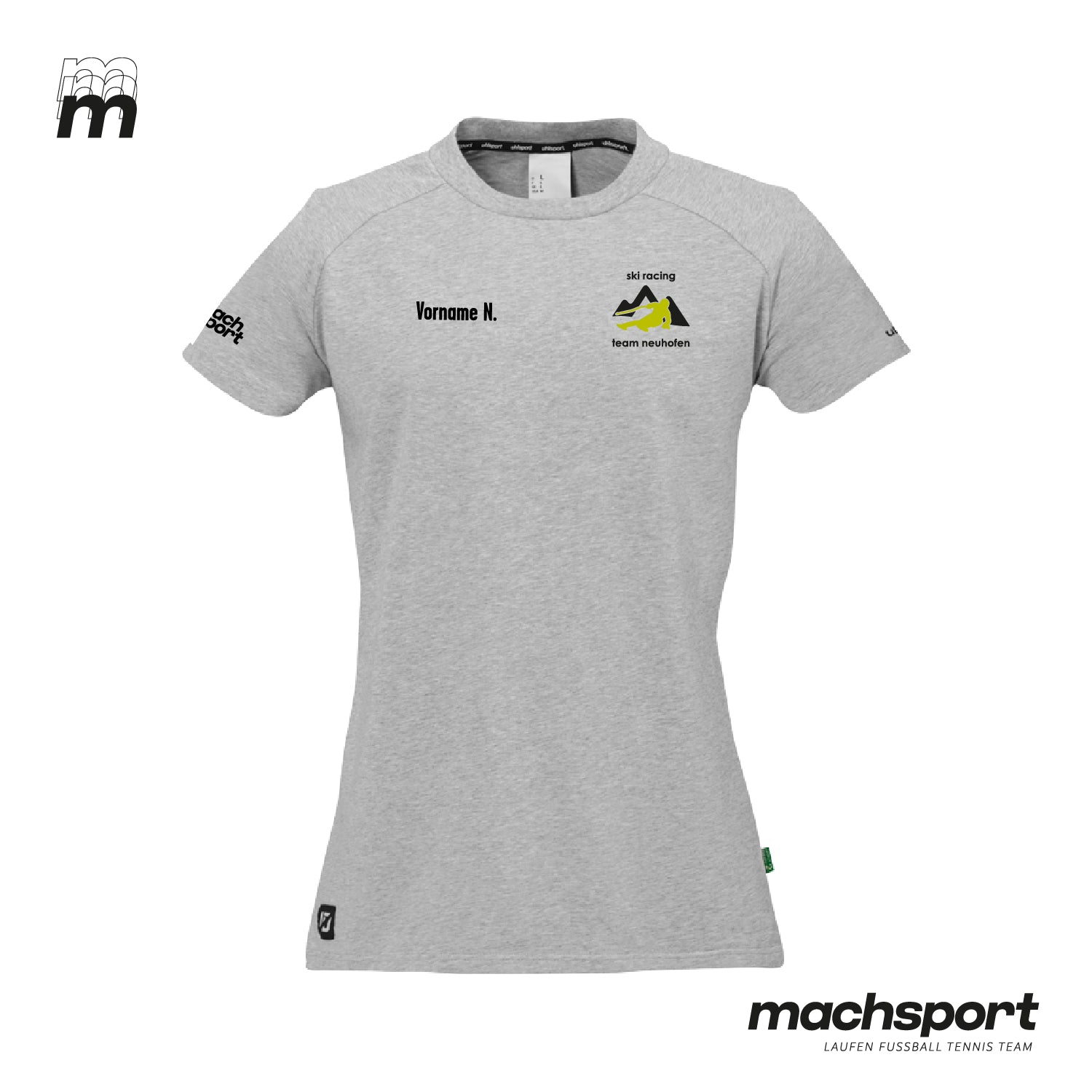 Ski Racing Team Neuhofen Lifestyle T-Shirt Damen grau - machsport – Bild 