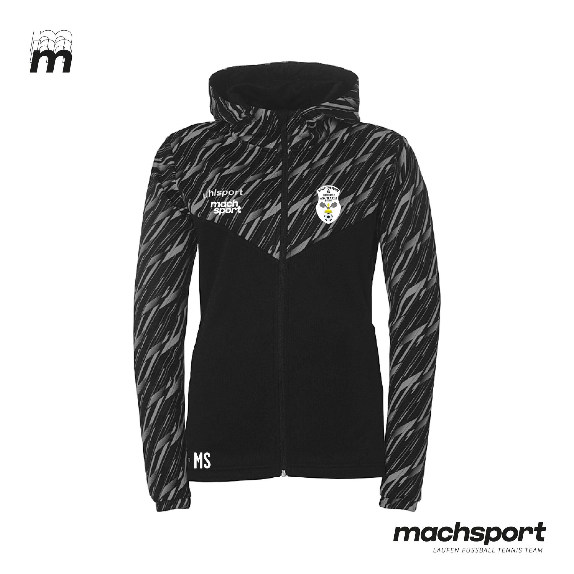 SV Aschach a. d. D. Trainingsjacke mit Kapuze Frauen - machsport – Bild 