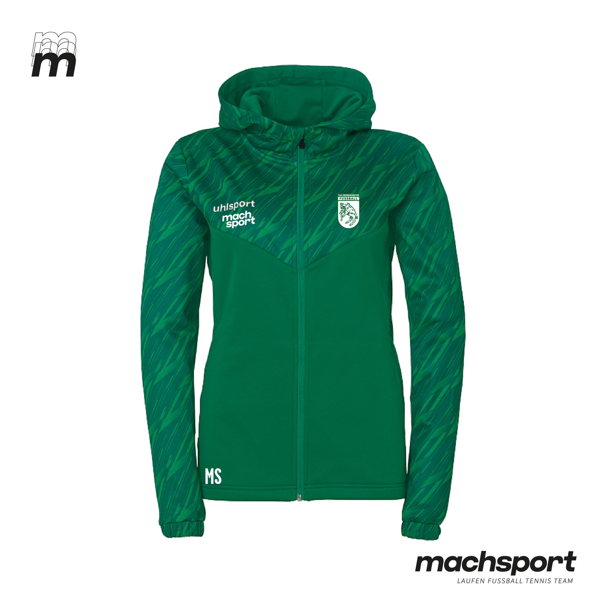 TuS Kremsmünster Trainingsjacke mit Kapuze Frauen - machsport – Bild 