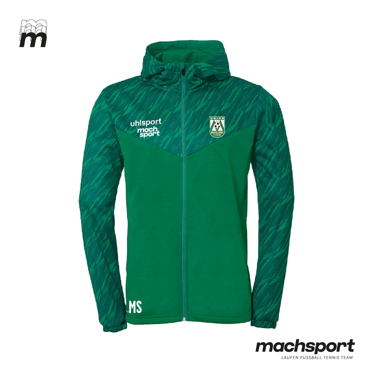 Union St. Marien Trainingsjacke mit Kapuze - machsport – Bild 